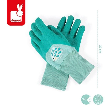 Mały ogrodnik Rękawiczki do prac ogrodowych niebieskie, Janod