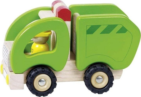 Drewniana śmieciarka, goki