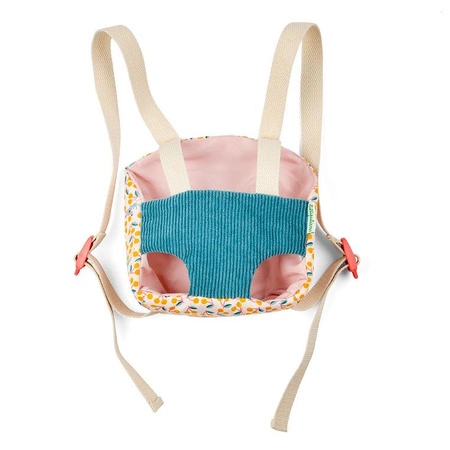 Lilliputiens Lalka dzidziuś w nosidełku i z czapeczką Jeanne 18 m+