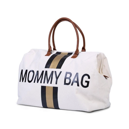 Childhome Torba Mommy Bag Paski Czarno-Złote