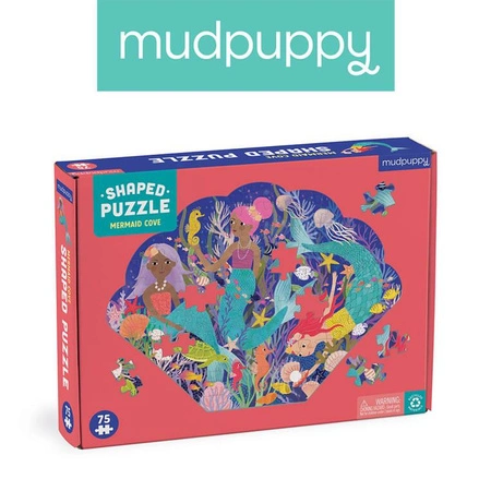 Mudpuppy Puzzle konturowe Zatoczka syren 75 elementów 5+