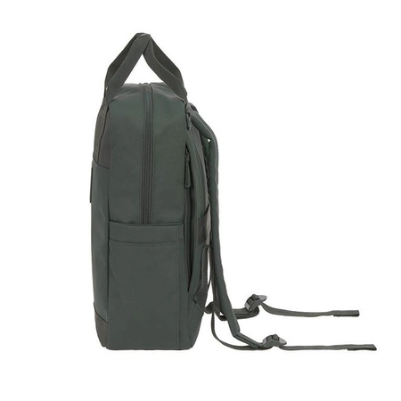 Lassig Green Label Plecak dla mam kwadratowy z akcesoriami Vividal Backpack dark olive