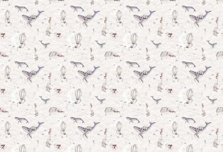 Dreamy Ocean - Tapeta W Misie I Wieloryby Malumi