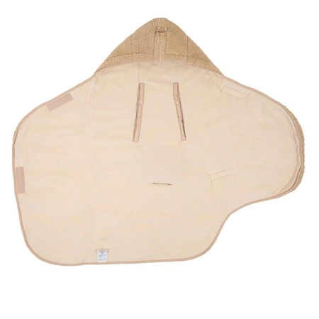 Lodger Wielofunkcyjny otulacz śpiworek z polaru beżowy Teddy Beige