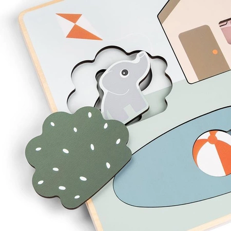 Done by Deer Drewniane Puzzle Warstwowe Deer Friends