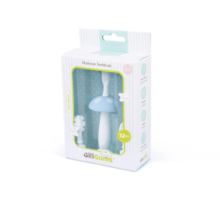 Szczoteczka gryzak niebieska 3w1 Giligums