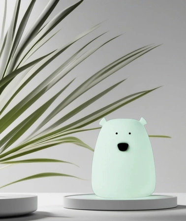 Zestaw 2 lampek Mini Miś w kolorze Biały i Arktyczna Zieleń