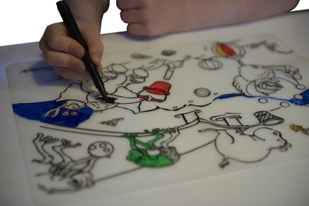 Mata do kolorowania wielokrotnego użytku Scrunch - Nad morzem