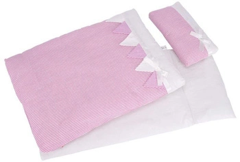 Różowa pościel do wózka