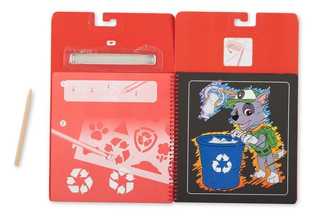 Zdrapywanki z rysikiem Psi Patrol Scratch Art Pad – Marshall Melissa and Doug 33261