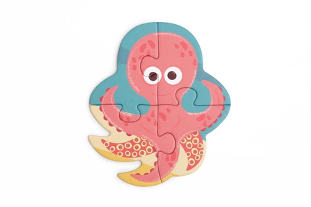 Scratch, 2 w 1 Puzzle podłogowe i pierwsze puzzle - Ocean 80 el.