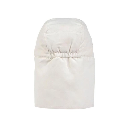 Lassig Czapka z filtrem UV80 z daszkiem i osłoną karku Splash & Fun Krata vanilla/sea salt, rozm. 52/53