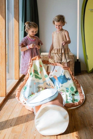 Play&Go SOO Kosz na Zabawki i Mata do Zabawy 2w1 Zoo