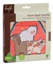 Drewniane puzzle warstwowe FARMA Joueco