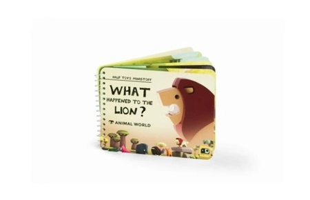 Halftoys Magnetyczny Składany Lew z Książeczką