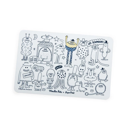 Mini silikonowa mata do kolorowania STWORKI 716612