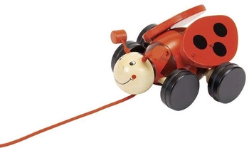 Biedroneczka Lil do ciągnięcia, 54951-goki - zabawki drewniane