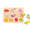 TOOKY TOY Puzzle Drewniana Układanka Montessori Z Pinezkami Warzywa