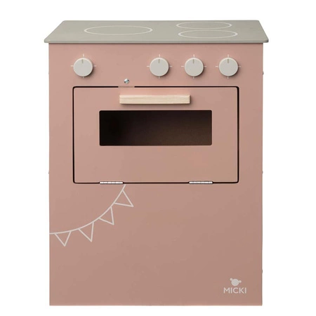 Kuchnia drewniana Micki różowa