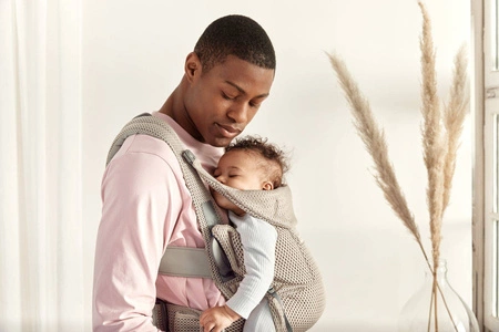 BABYBJORN MOVE 3D Mesh - nosidełko, Szary Beż