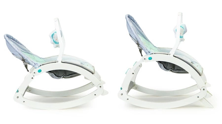 Leżaczek bujaczek 3w1 fotelik + tacka, wibracje - Elephant Ecotoys