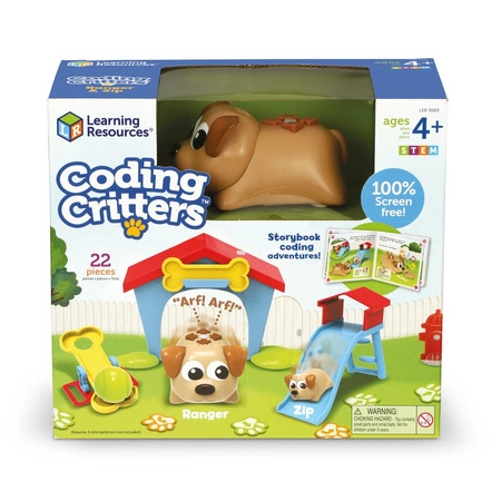 Coding Critters Ranger, Zip, Robot do nauki programowania dla dzieci, Piesek