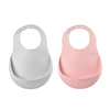 Beaba Zestaw śliniaków silikonowych z kieszonką 2 szt. light mist + vintage pink