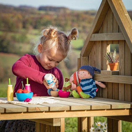 Outdoor drewniany domek dla lalek domek sklep 10041 Erzi zabawki ogrodowe