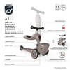 SCOOTANDRIDE Highwaykick 1 Lifestyle 2w1 Jeździk i hulajnoga z zamykanym schowkiem 1-5 lat Brown Lines