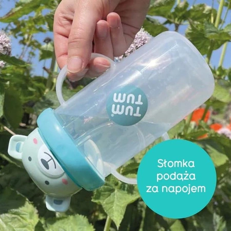Tum Tum Bidon ze Słomką dla Dzieci Miś Boris 300 ml