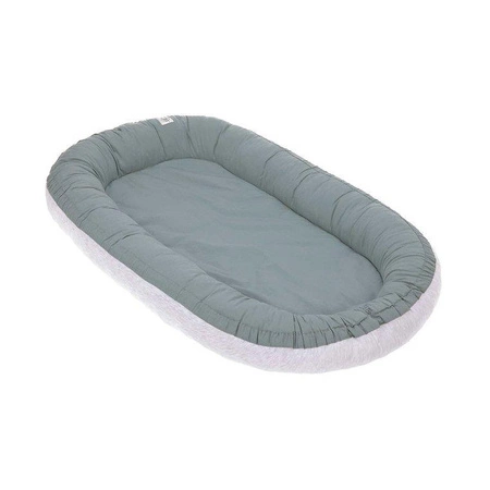Lassig Kokon niemowlęcy dwustronny Cozy Home Baby Nest szarozielony