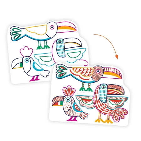 Magiczne kolorowanki - DZIKIE RODZINKI DJ00066