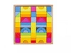 Drewniana układanka Tęczowe cegiełki 3D Goki