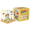 VIGA Activity Box Drewniane Edukacyjne Centrum Gier 5w1 kostka