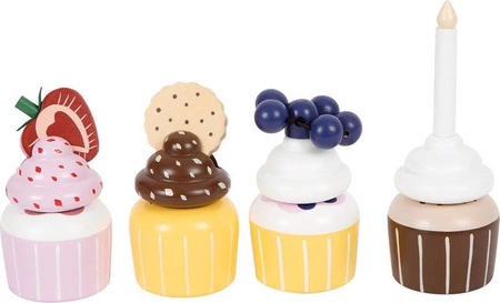 Babeczki ciasteczka słodkości na paterze Tasty 12434 Small Foot zabawki drewniane