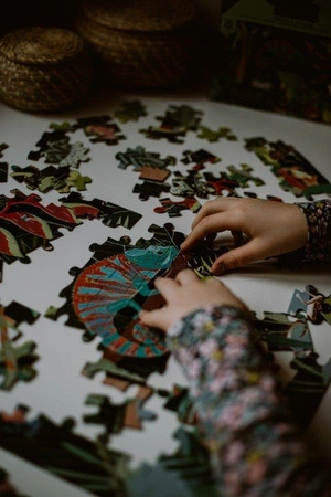 Mudpuppy Puzzle świecące w ciemności Żaby i jaszczurki 100 elementów 5+