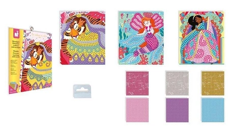 Zestaw kreatywny Mozaika Księżniczki 7+, Janod