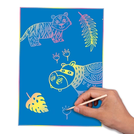 Zestaw wydrapywanek Apli Kids - Magic Scratch Colors A4