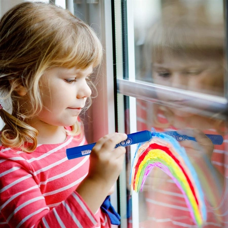 Farby do malowania po szkle Apli Kids - 6 kolorów