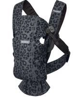 BABYBJORN MINI 3D Mesh – nosidełko, Antracytowy/Leopard