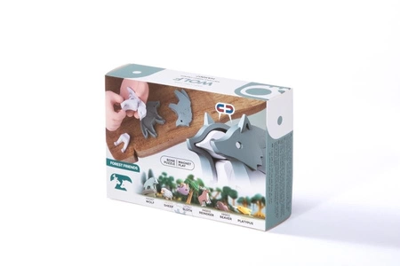 Halftoys Magnetyczny Składany Wilk