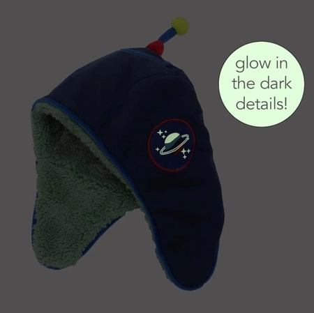 FlapJack Dwustronna Czapka Zimowa Diznozaur / Astronauta S