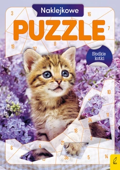 Słodkie kotki. Naklejkowe puzzle