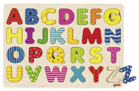 Nauka alfabetu dla dzieci. Kolorowe literki, goki