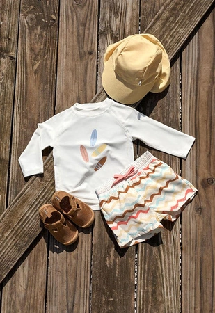 Lassig Koszulka z filtrem UV60 z długim rękawem Splash & Fun Deski surfingowe salt, rozm. 86