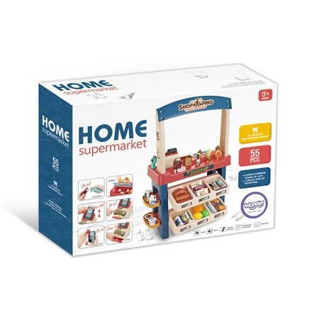 WOOPIE Sklep Supermarket z Lodami i Słodyczami Światło Dźwięk + 55 Akc.