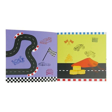 Samochody Zestaw Kolorowych Pieczątek i Książeczka