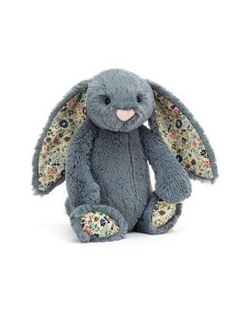 JellyCat - Króliczek Kwieciste Uszy Dżinsowy 31 cm