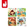Puzzle progresywne w walizce Pory roku 4 układanki – 6, 9, 12 i 16 elementów 3+, Janod
