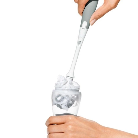 OXO Szczotka do Mycia Butelek i Smoczków Grey - 2 szt.